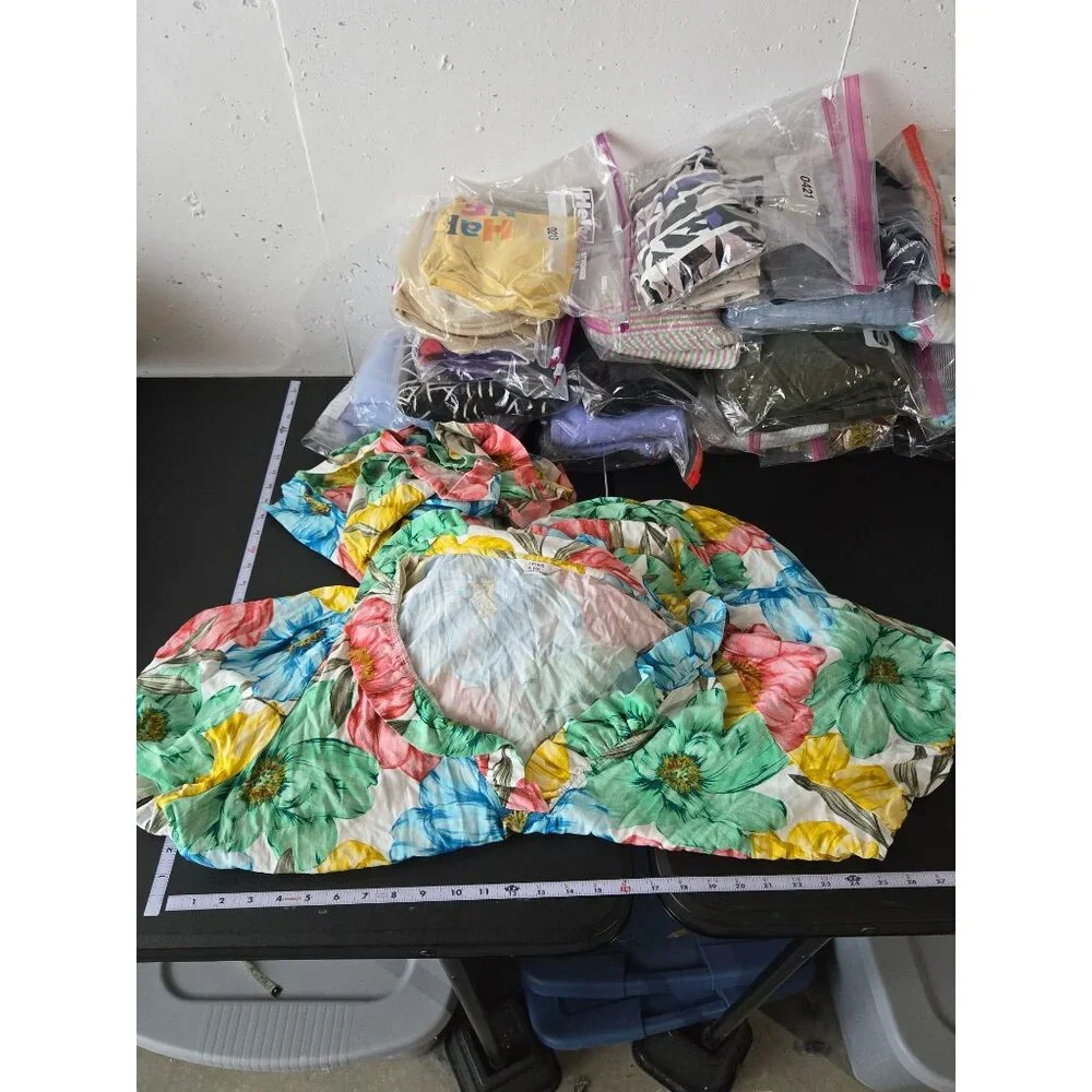 Crown & Ivy Multicolor Floral Tiered Maxi Dress Plus Size 3X Cottage Boho Resort - Picture 7 of 9